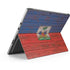 Haiti Flag Dark Wood Surface Pro 8 Skin