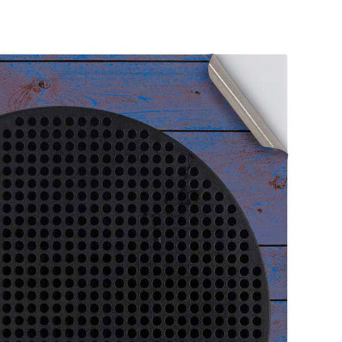 Haiti Flag Dark Wood Xbox Series S Console Skin