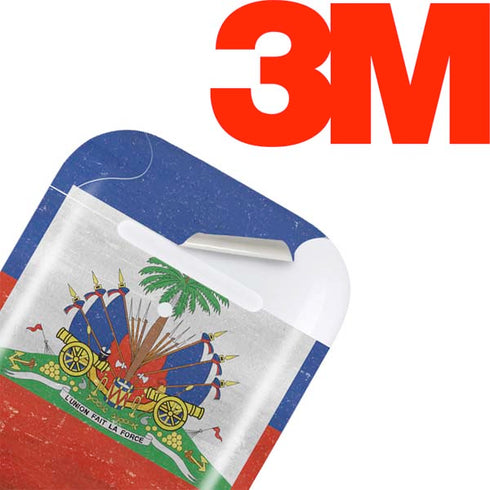 Haiti Flag Distressed Apple AirPods Skin