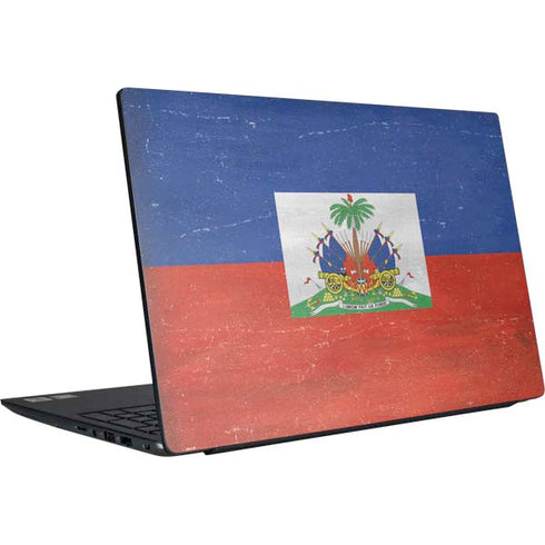 Haiti Flag Distressed Dell Vostro Skin