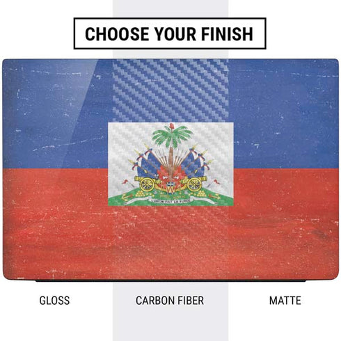 Haiti Flag Distressed Dell Vostro Skin
