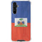 Haiti Flag Distressed Galaxy A54 5G Clear Case