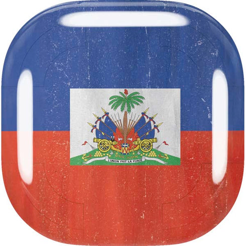 Haiti Flag Distressed Galaxy Buds Live Skin