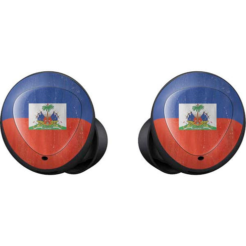 Haiti Flag Distressed Galaxy Buds Skin