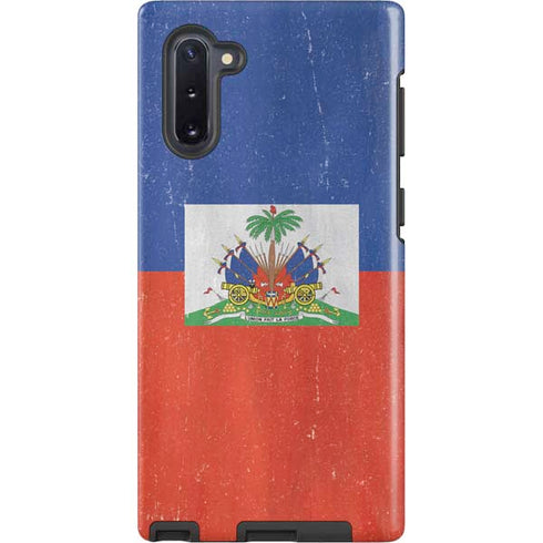 Haiti Flag Distressed Galaxy Note 10 Pro Case