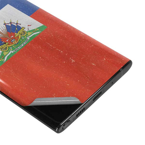 Haiti Flag Distressed Galaxy Note 10 Skin