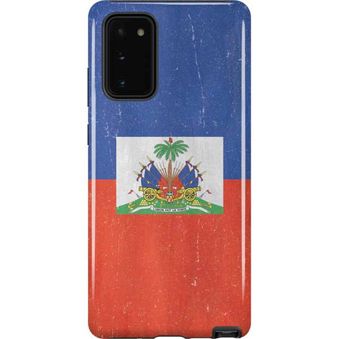 Haiti Flag Distressed Galaxy Note20 5G Pro Case