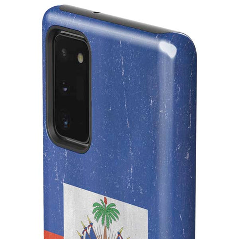 Haiti Flag Distressed Galaxy Note20 5G Pro Case