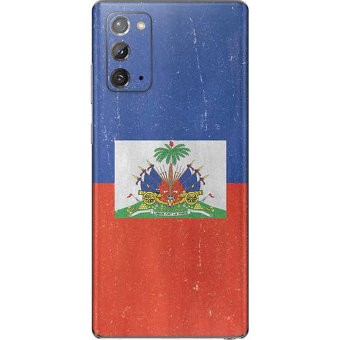 Haiti Flag Distressed Galaxy Note20 5G Skin