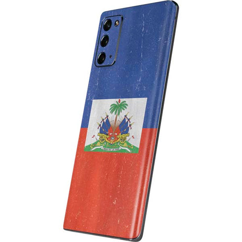 Haiti Flag Distressed Galaxy Note20 5G Skin