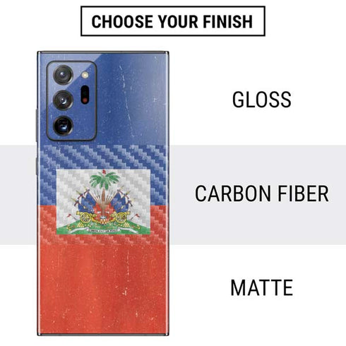 Haiti Flag Distressed Galaxy Note20 Ultra 5G Skin