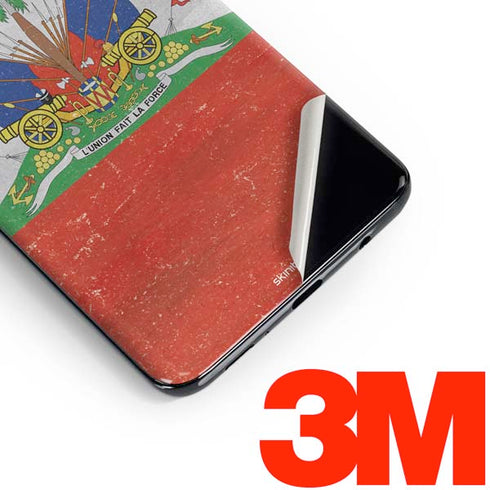 Haiti Flag Distressed Galaxy S10 Skin