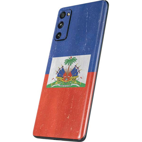 Haiti Flag Distressed Galaxy S20 Fan Edition Skin