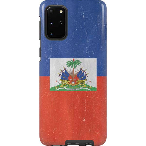 Haiti Flag Distressed Galaxy S20 Plus Pro Case