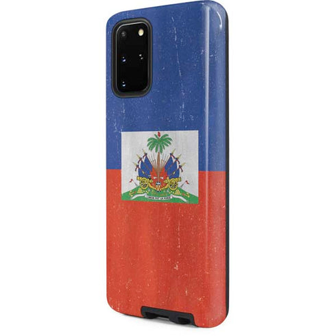 Haiti Flag Distressed Galaxy S20 Plus Pro Case