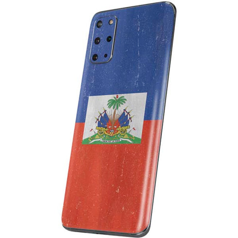 Haiti Flag Distressed Galaxy S20 Plus Skin