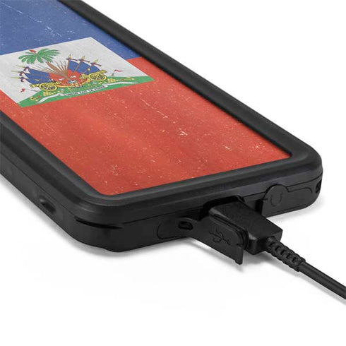 Haiti Flag Distressed Galaxy S20 Plus Waterproof Case