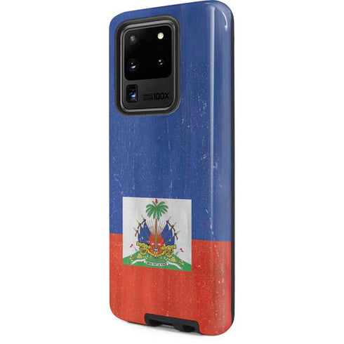 Haiti Flag Distressed Galaxy S20 Ultra 5G Pro Case