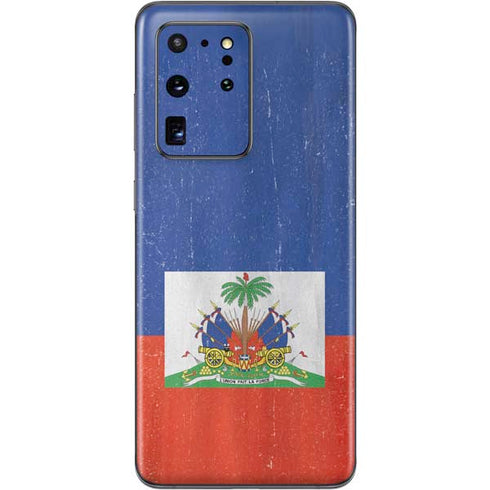 Haiti Flag Distressed Galaxy S20 Ultra 5G Skin