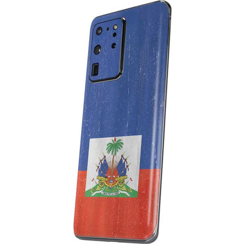 Haiti Flag Distressed Galaxy S20 Ultra 5G Skin