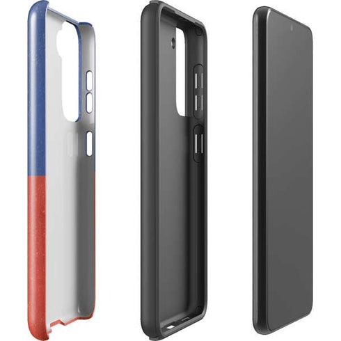 Haiti Flag Distressed Galaxy S21 FE Pro Case