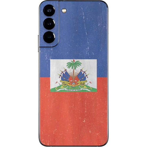 Haiti Flag Distressed Galaxy S22 Plus Skin