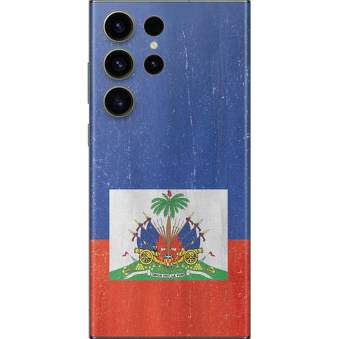 Haiti Flag Distressed Galaxy S23 Ultra Skin