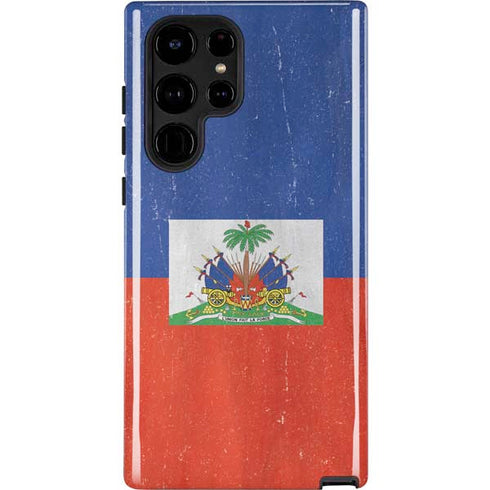 Haiti Flag Distressed Galaxy S24 Ultra Impact Case