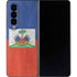 Haiti Flag Distressed Galaxy Z Fold4 5G Skin