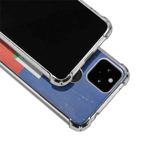 Haiti Flag Distressed Google Pixel 5a 5G Clear Case