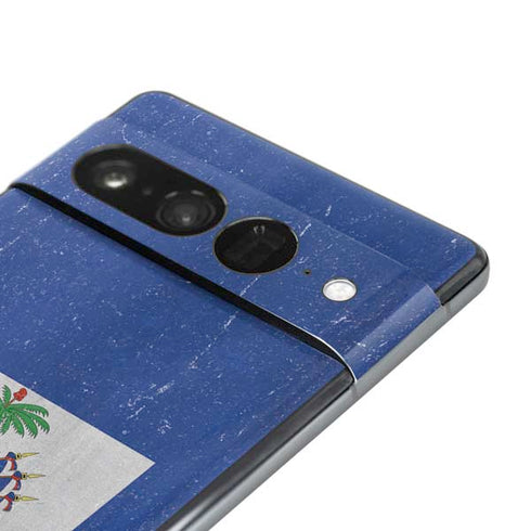 Haiti Flag Distressed Google Pixel 7 Pro Skin
