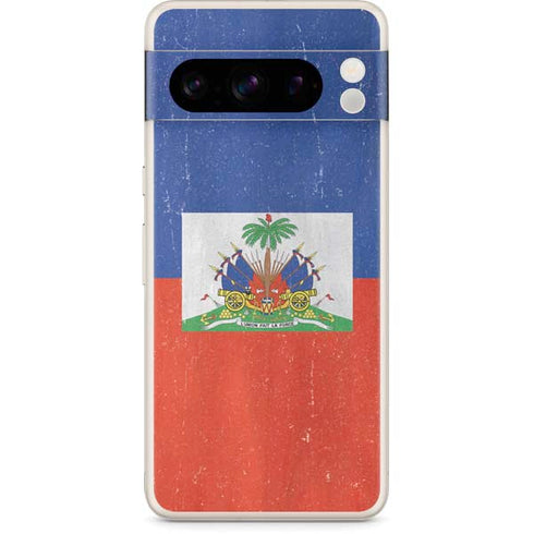 Haiti Flag Distressed Google Pixel 8 Pro Skin