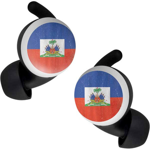 Haiti Flag Distressed Google Pixel Buds Skin