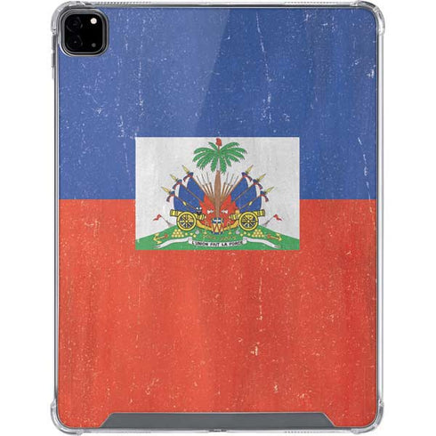 Haiti Flag Distressed iPad Pro 12.9in (2020) Clear Case