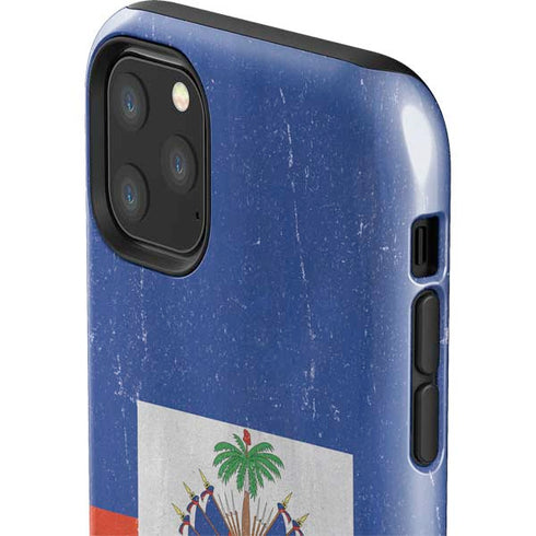 Haiti Flag Distressed iPhone 11 Pro Max Impact Case
