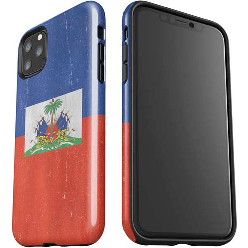 Haiti Flag Distressed iPhone 11 Pro Max Impact Case