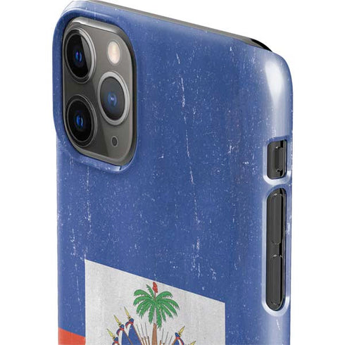 Haiti Flag Distressed iPhone 11 Pro Max Lite Case