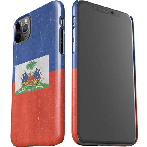 Haiti Flag Distressed iPhone 11 Pro Max Lite Case