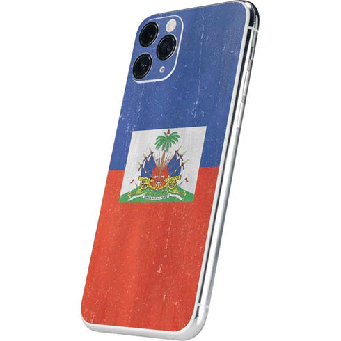 Haiti Flag Distressed iPhone 11 Pro Skin
