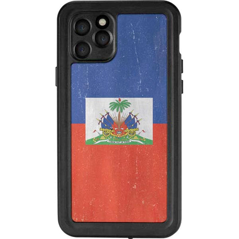 Haiti Flag Distressed iPhone 11 Pro Waterproof Case
