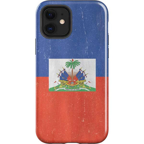 Haiti Flag Distressed iPhone 12 Impact Case