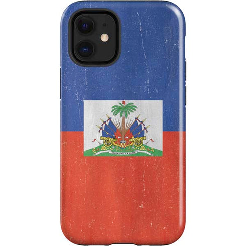 Haiti Flag Distressed iPhone 12 Mini Impact Case