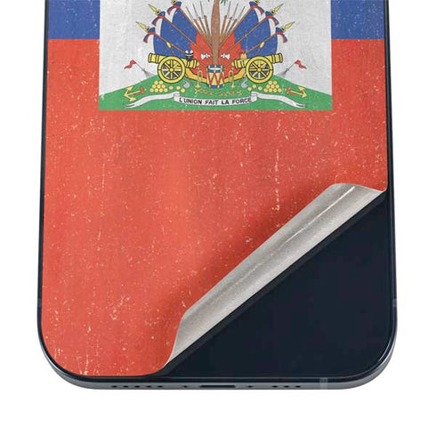 Haiti Flag Distressed iPhone 12 Mini Skin