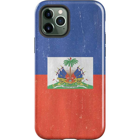 Haiti Flag Distressed iPhone 12 Pro Impact Case