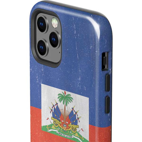 Haiti Flag Distressed iPhone 12 Pro Impact Case