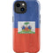 Haiti Flag Distressed iPhone 14 Plus Impact Case
