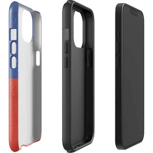 Haiti Flag Distressed iPhone 15 Plus Impact Case