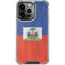 Haiti Flag Distressed iPhone 14 Pro Clear Case