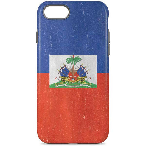 Haiti Flag Distressed iPhone 7 Pro Case