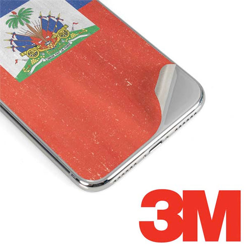 Haiti Flag Distressed iPhone XR Skin